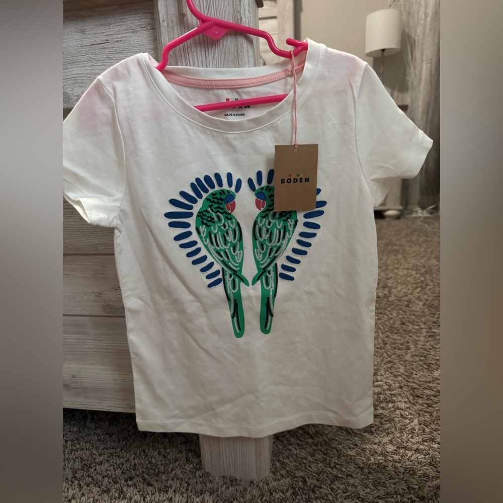 Mini Boden Parrot Shirt